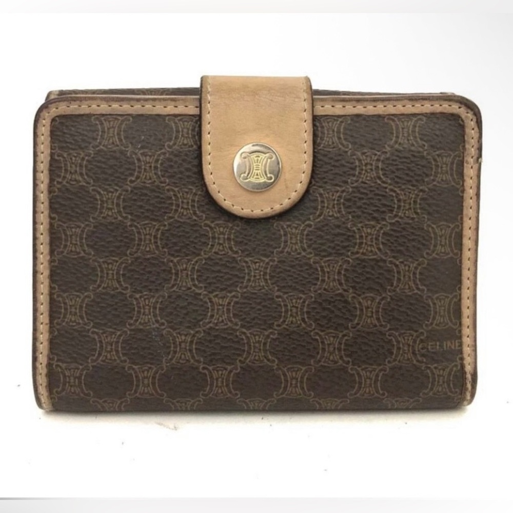 Authentic Vintage Celine Macadam Bifold Wallet